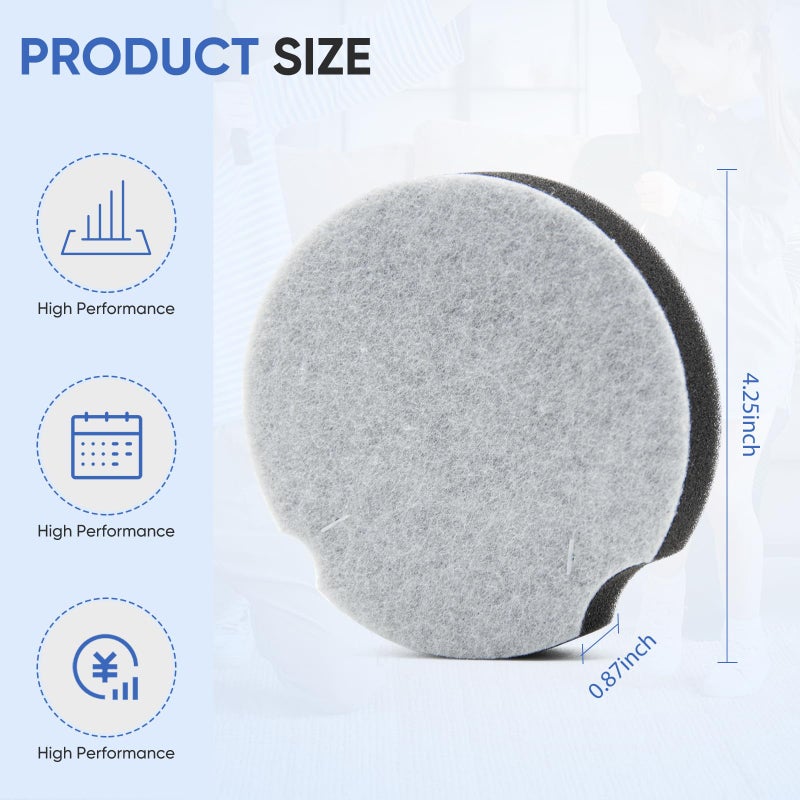 BIHARNT 4 Pack Filter Replacement for Bissell PowerForce Compact Lightweight Vacuum Cleaner 1520 2112, Compatible with Bissell Turbo Bagless 2690 Cleanview 3508 Cleaner, Compare to Part #1604896/160-4896 - Image 4